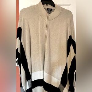 Jones New York Striped Cape
